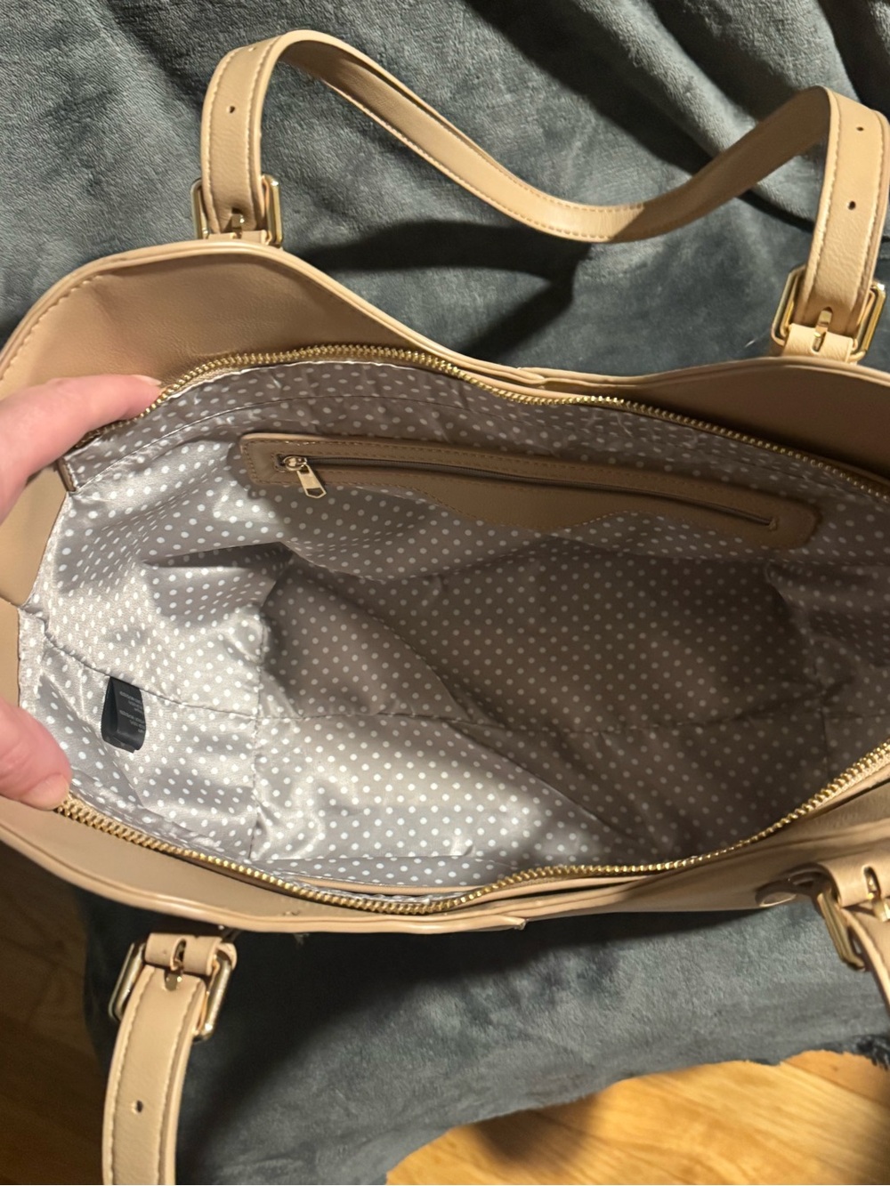 Ello Cora Taupe Structured Shoulder Bag — Polene Vibes—Sold Out Style - Picture 8 of 11